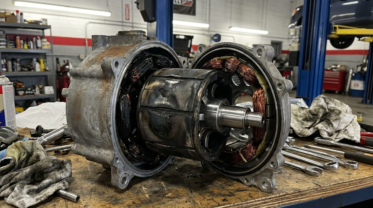 O calor excessivo pode levar à desmagnetização de componentes internos, comprometendo a eficiência e o torque do veículo.