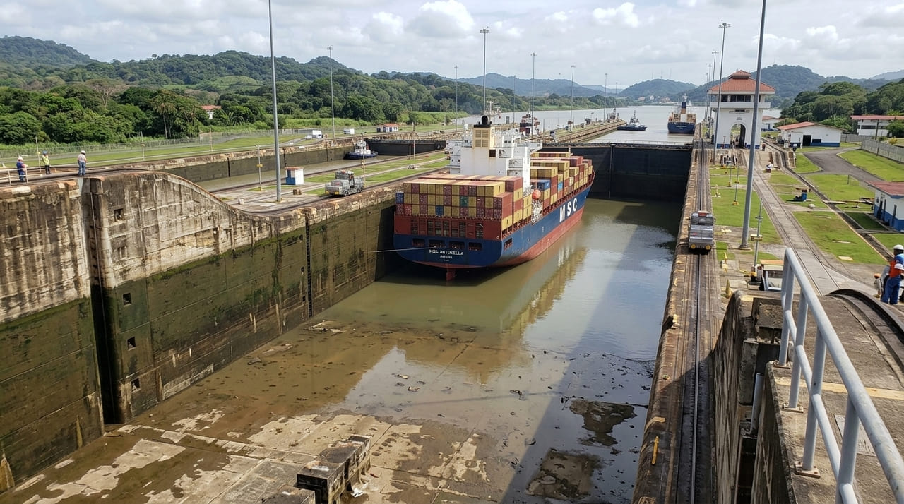 O aumento recorde no trânsito pelo Panamá reflete a necessidade urgente de diversificação logística diante de bloqueios em canais tradicionais.