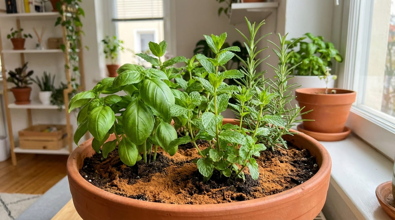 O uso estratégico de componentes orgânicos fortalece as raízes e cria uma barreira natural contra pragas domésticas.