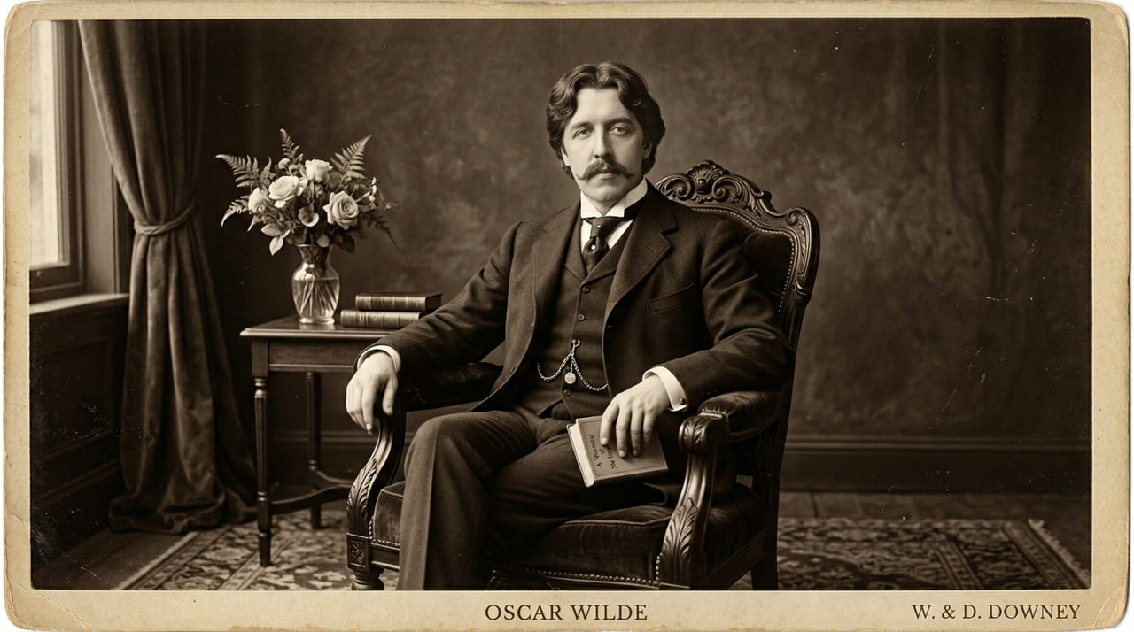 A filosofia de Oscar Wilde exalta a importância de preservar a própria identidade.