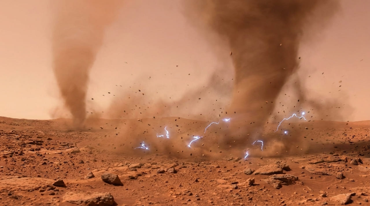 A confirmação de eletricidade em Marte exige novas estratégias de blindagem e segurança para garantir a futura presença humana no planeta.