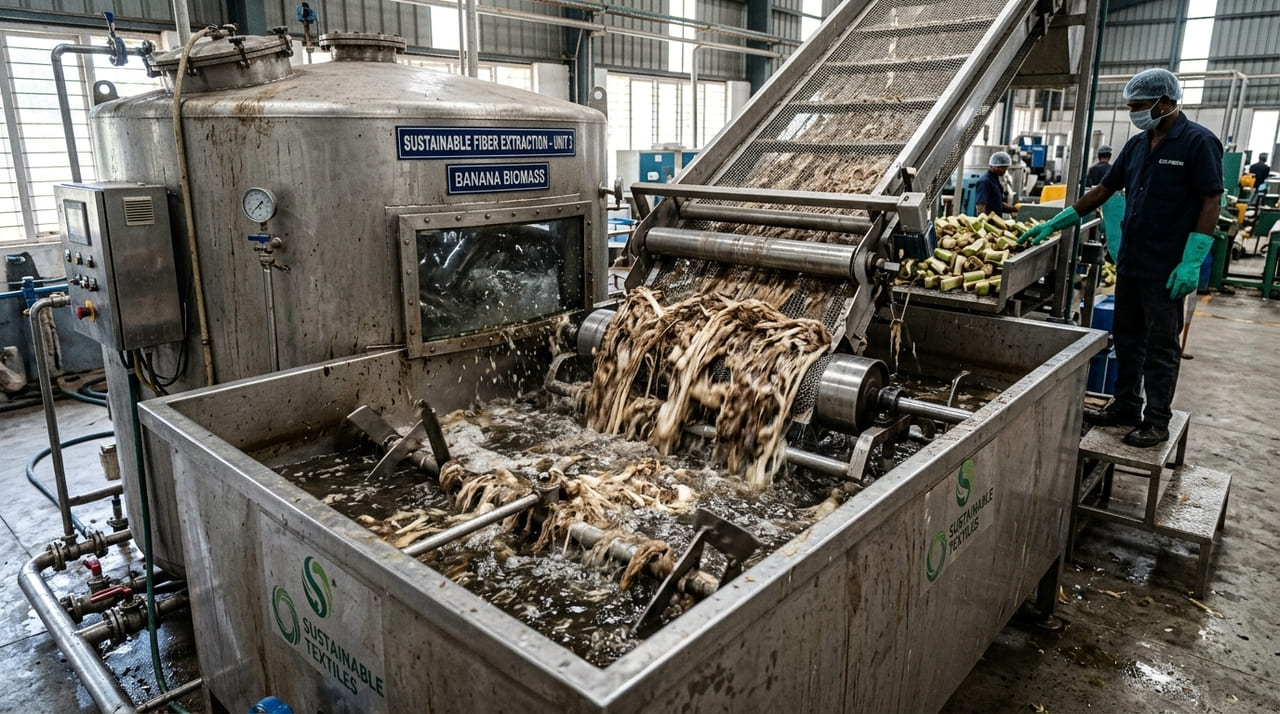 As milhares de toneladas de pseudocaules de banana deixadas apodrecendo após cada colheita agora estão sendo transformadas em papel de seda e materiais de embalagem, enquanto um processo simples usando hidróxido de sódio a 230°F está alcançando rendimentos de polpa de até 44% nos testes de abril de 2026