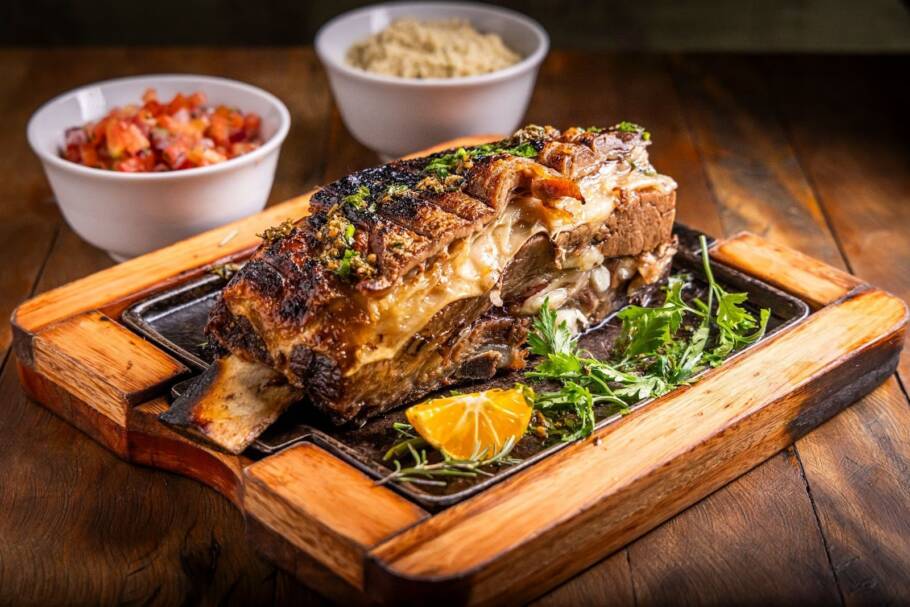 A Fraldinha é um dos clássicos do Jacaré Grill, na Vila Madalena