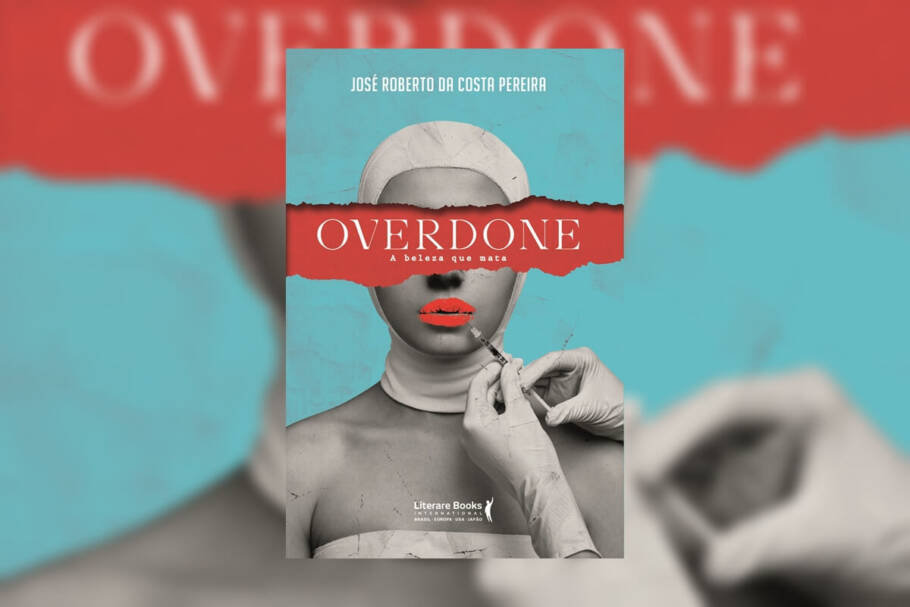 Em “Overdone”, um personagem obcecado por padrões de beleza coloca em prática um plano arriscado (Imagem: Reprodução digital | Literare Books)