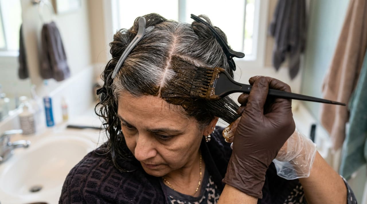 Café e canela tingem temporariamente a superfície externa do cabelo sem penetrar na estrutura da fibra.
