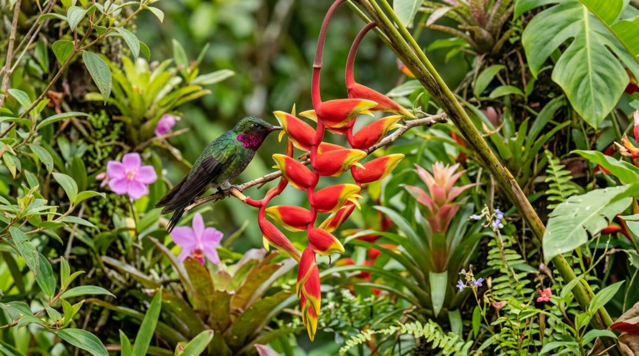 a presença regular de aves cantando durante o dia é um dos melhores indicadores naturais de que o solo, as plantas e o microclima do jardim estão equilibrados