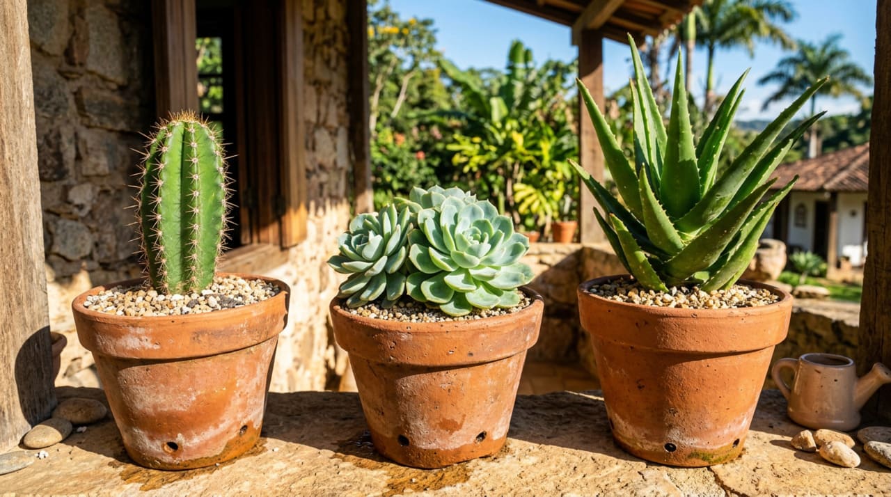 Quando a água não escoa pelo fundo do vaso, ela se acumula nas camadas inferiores do substrato e cria uma zona permanentemente encharcada onde o oxigênio praticamente não existe.