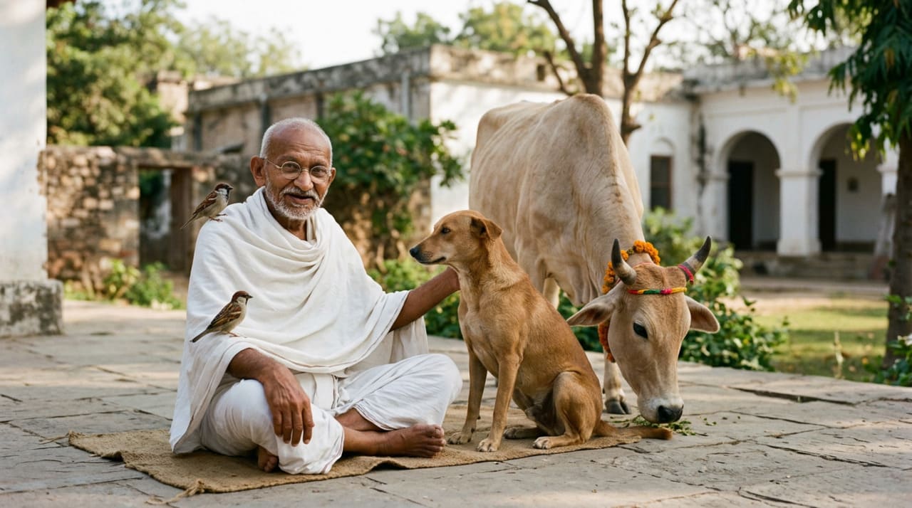 A frase de Mahatma Gandhi parte de uma premissa filosófica específica
