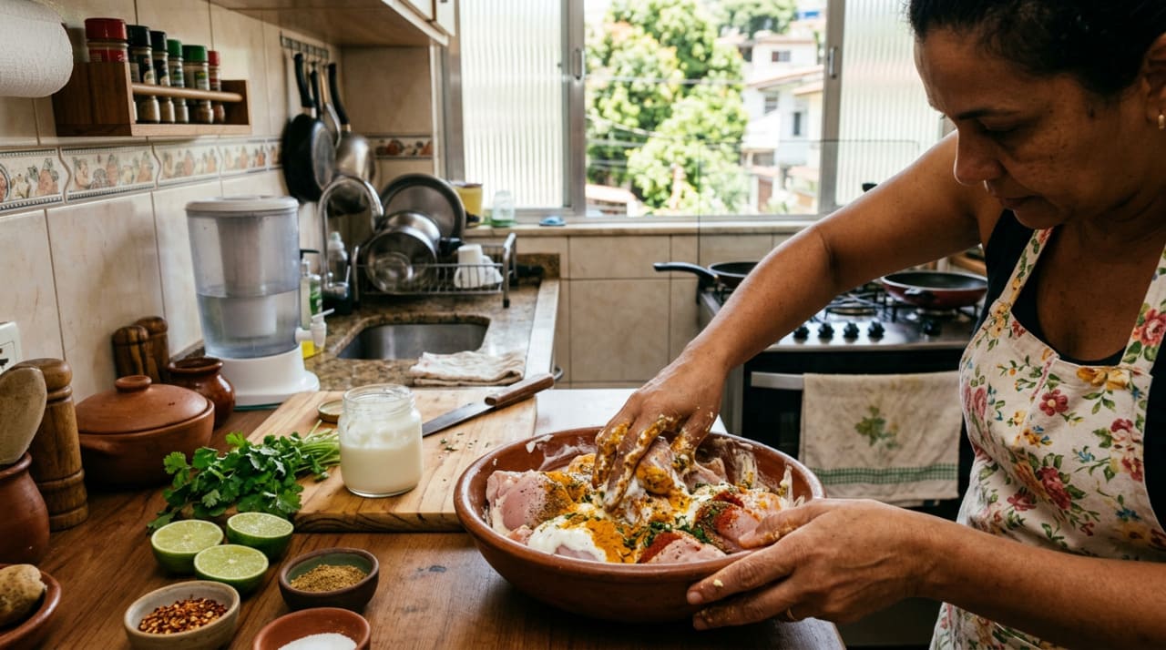 O sal e o limão são temperos excelentes para sabor, mas suas ações sobre a proteína do frango grelhado têm limitações importantes.