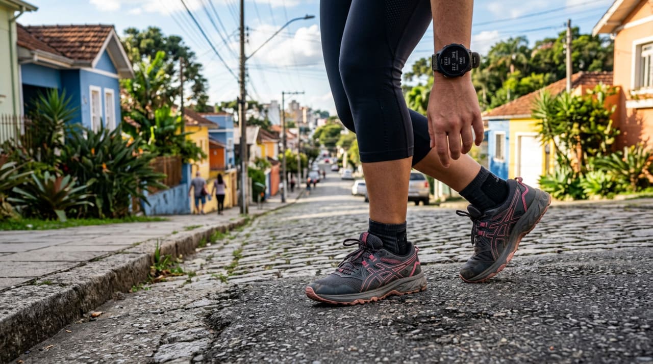 O ritmo tranquilo coloca o corpo em uma zona de esforço aeróbico moderado onde a principal fonte de combustível utilizada é a gordura, e não o glicogênio muscular
