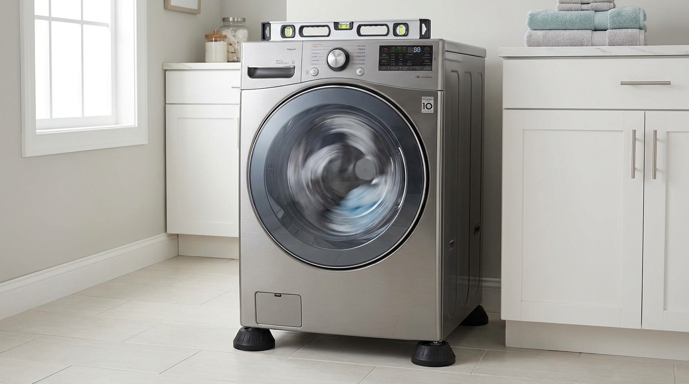 Ajustar a base e verificar as hastes de suspensão evita ruídos ensurdecedores e danos ao motor.