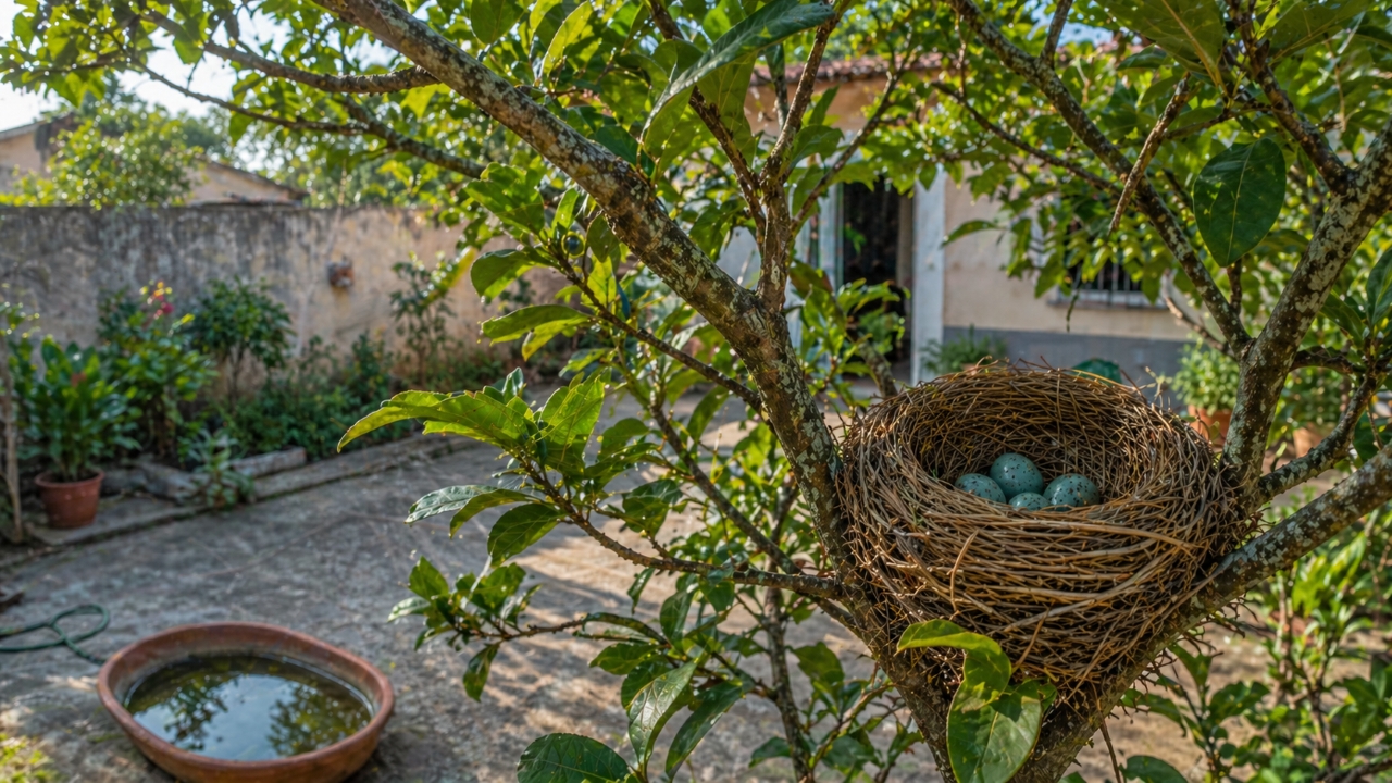 Ninho com ovos indica ambiente saudável e equilibrado