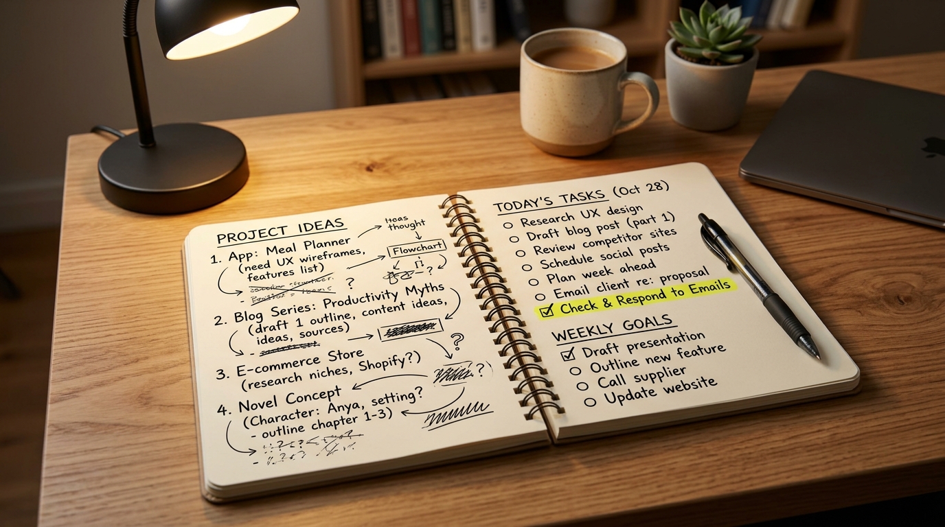 A disciplina de concluir projetos exige mais do cérebro do que a euforia inicial de começar algo novo.