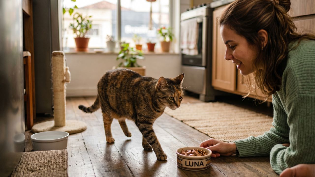 A voz infantilizada atrai a atenção dos gatos e fortalece o vínculo de confiança por meio de estímulos sonoros previsíveis.