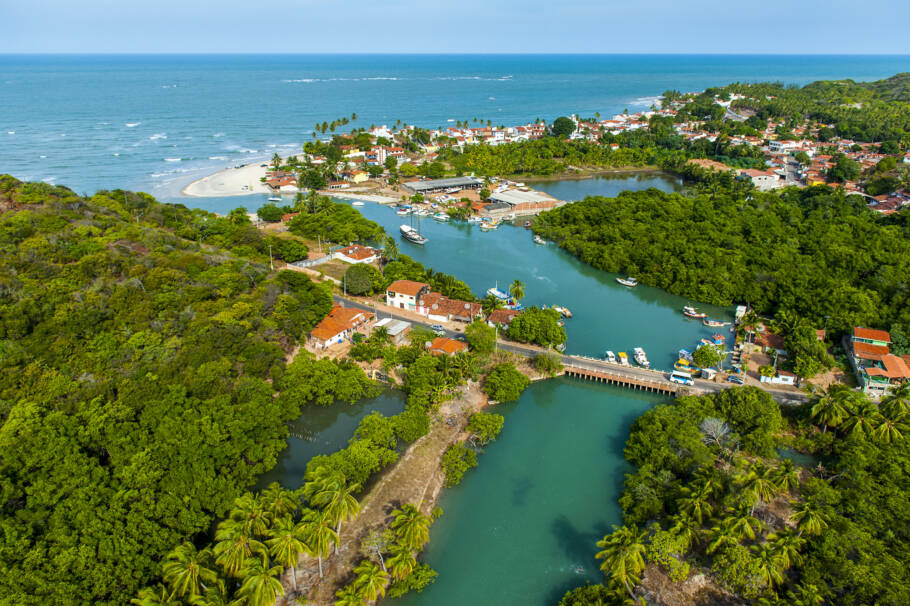 Vista da praia de Pirangi, em Parnamirim