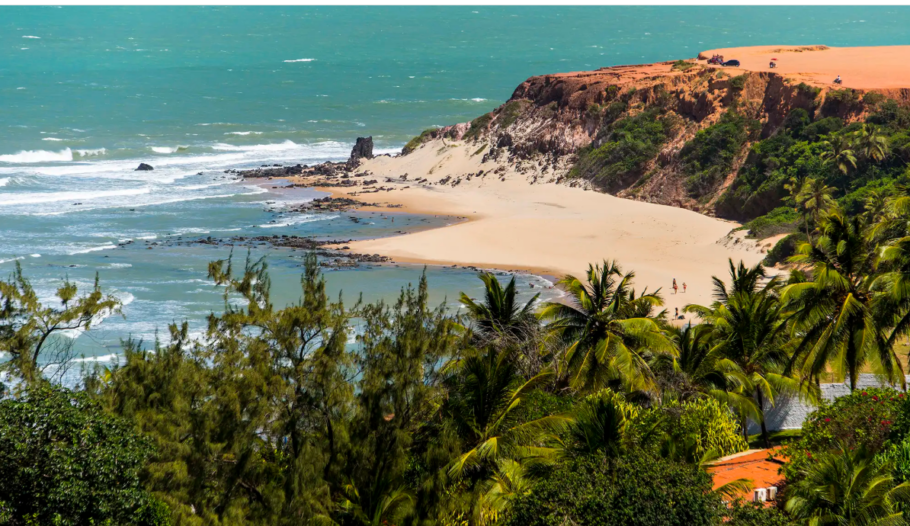 Vista da Praia do Amor, em Tibau do Sul