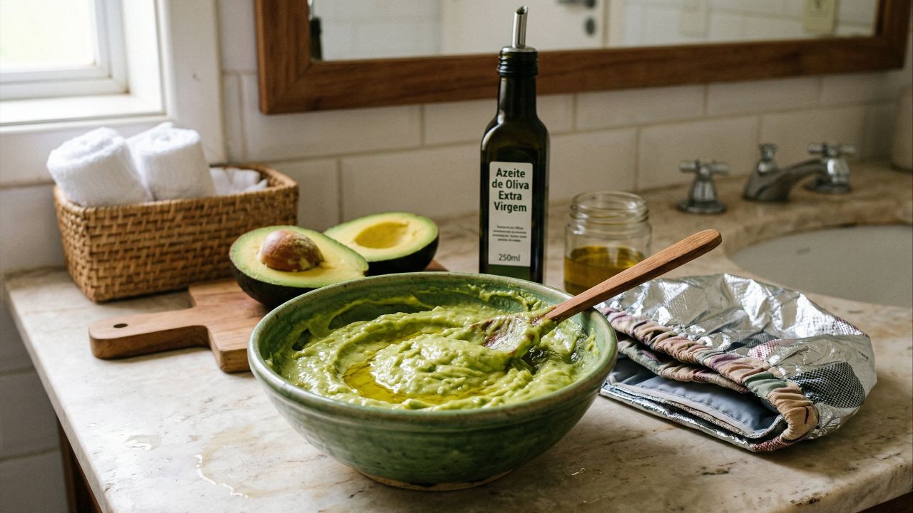 O abacate proporciona nutrição capilar versátil e personalizada.