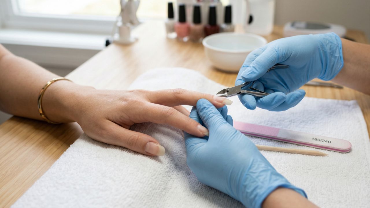 Lixe em uma única direção e use cortadores para evitar quebras.