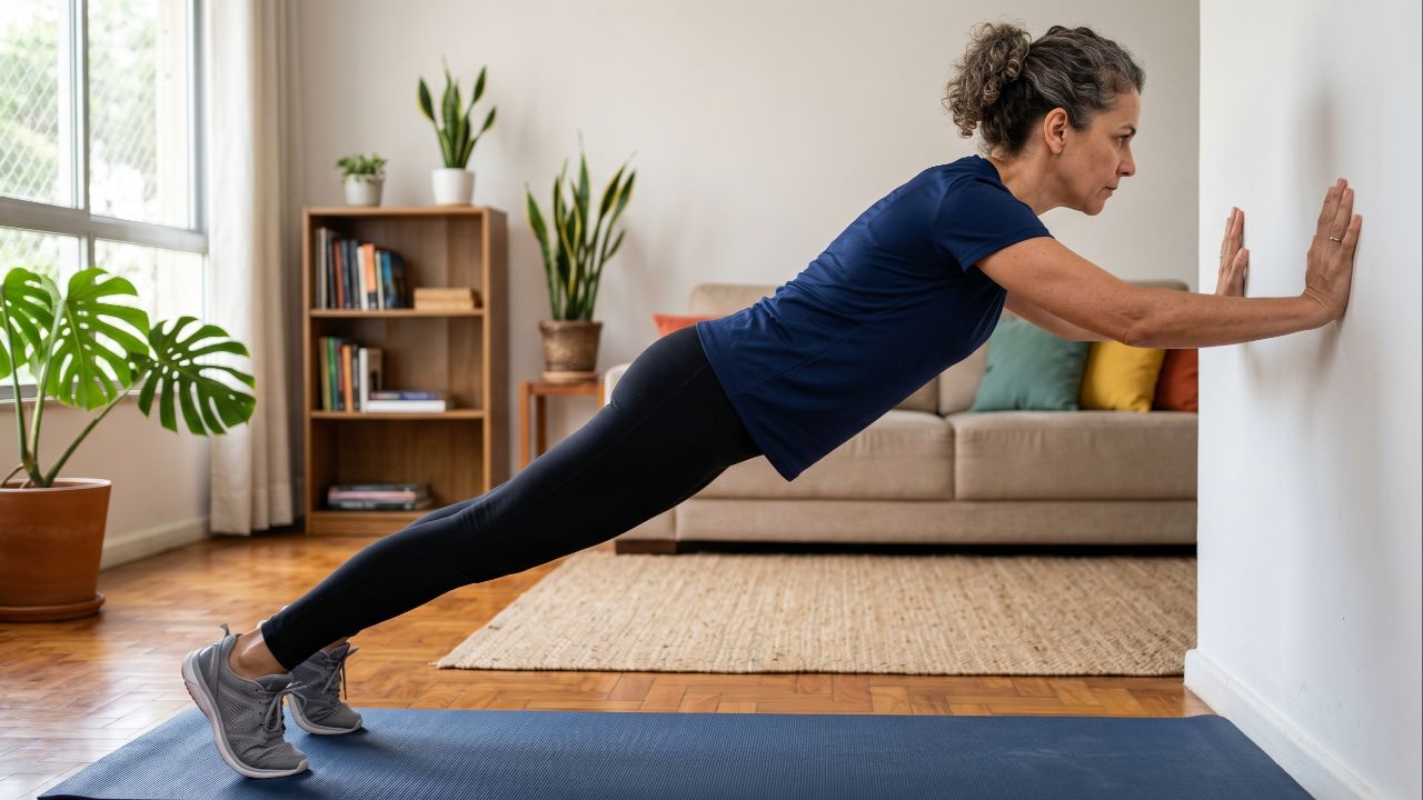 Iniciantes devem focar em movimentos simples que imitem o cotidiano para ganhar força e estabilidade com segurança.