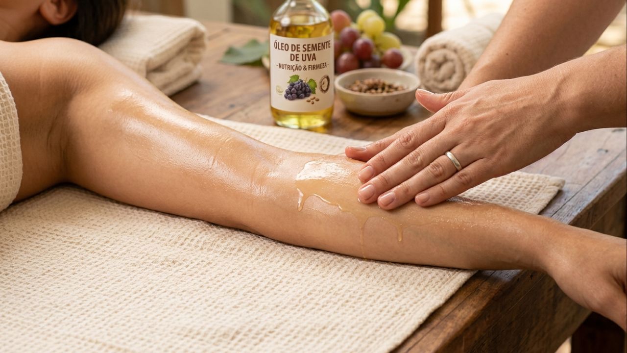 Ingredientes naturais como óleos e argilas auxiliam na hidratação e na percepção de firmeza da pele dos braços.