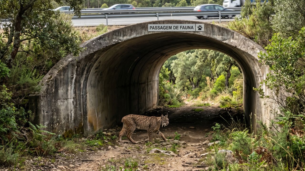Passagens seguras e planejamento territorial reduzem o atropelamento de linces e favorecem o crescimento da espécie.