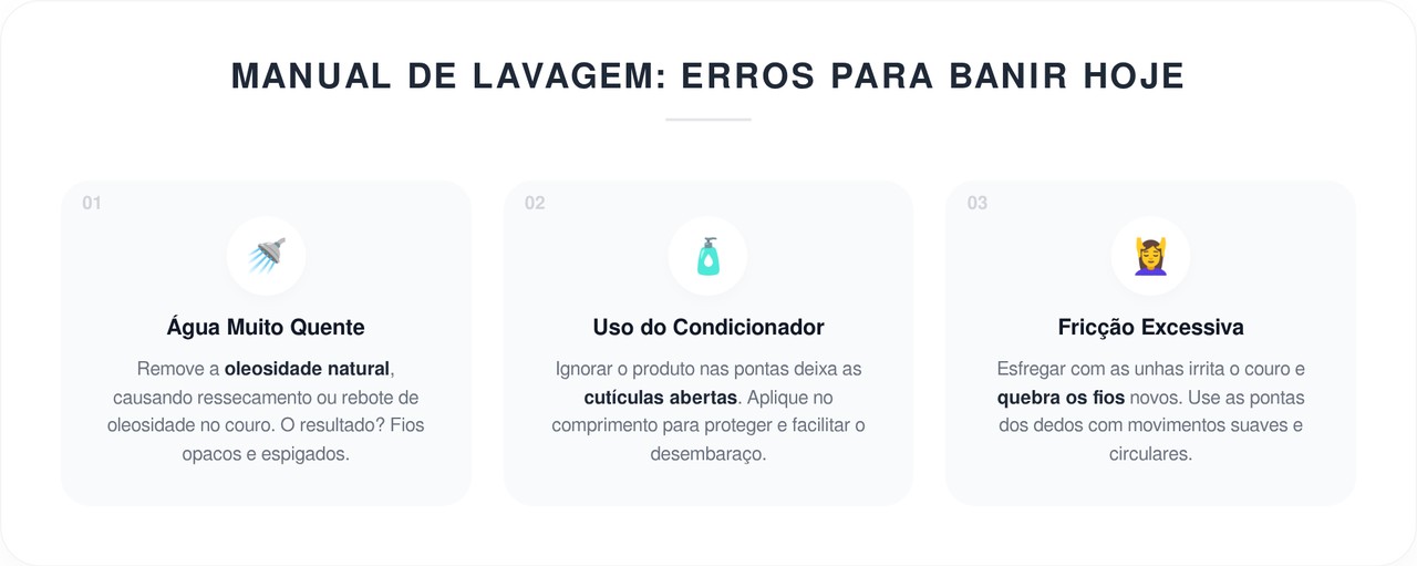 Assim danificamos os fios durante o banho: 3 erros comuns que cometemos dia após dia