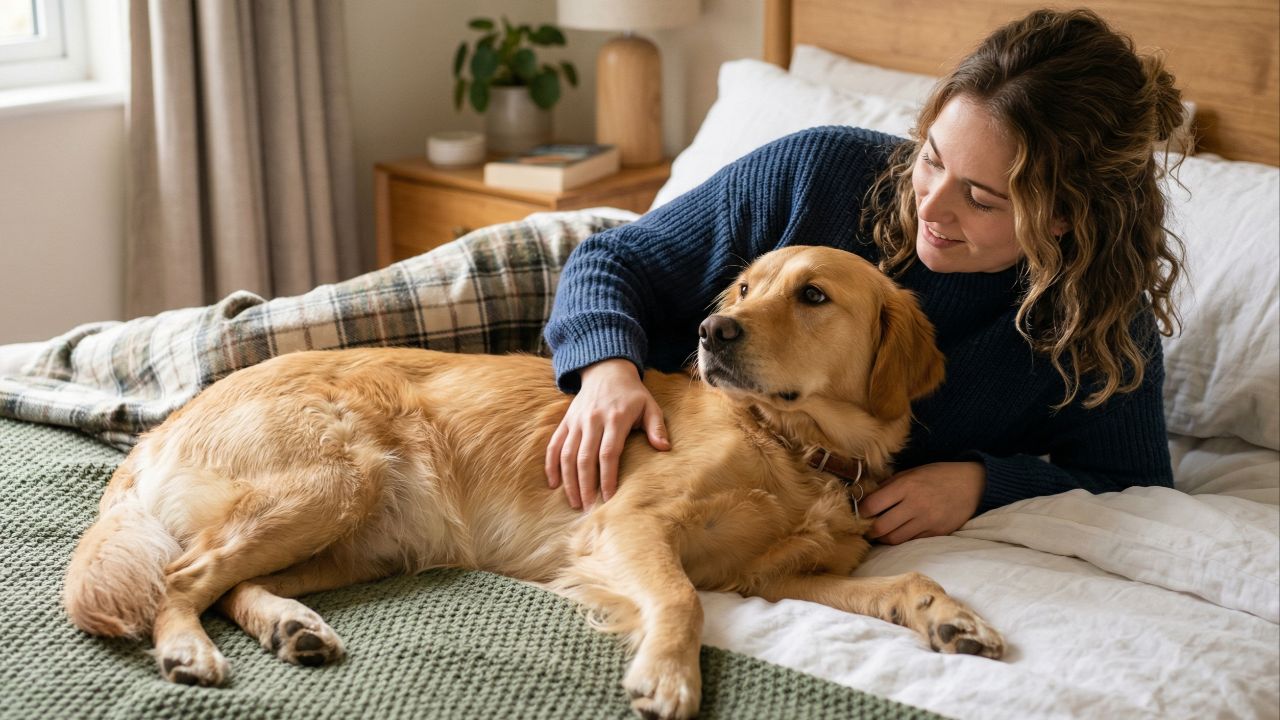 Dormir com pets fortalece o vínculo e a saúde.