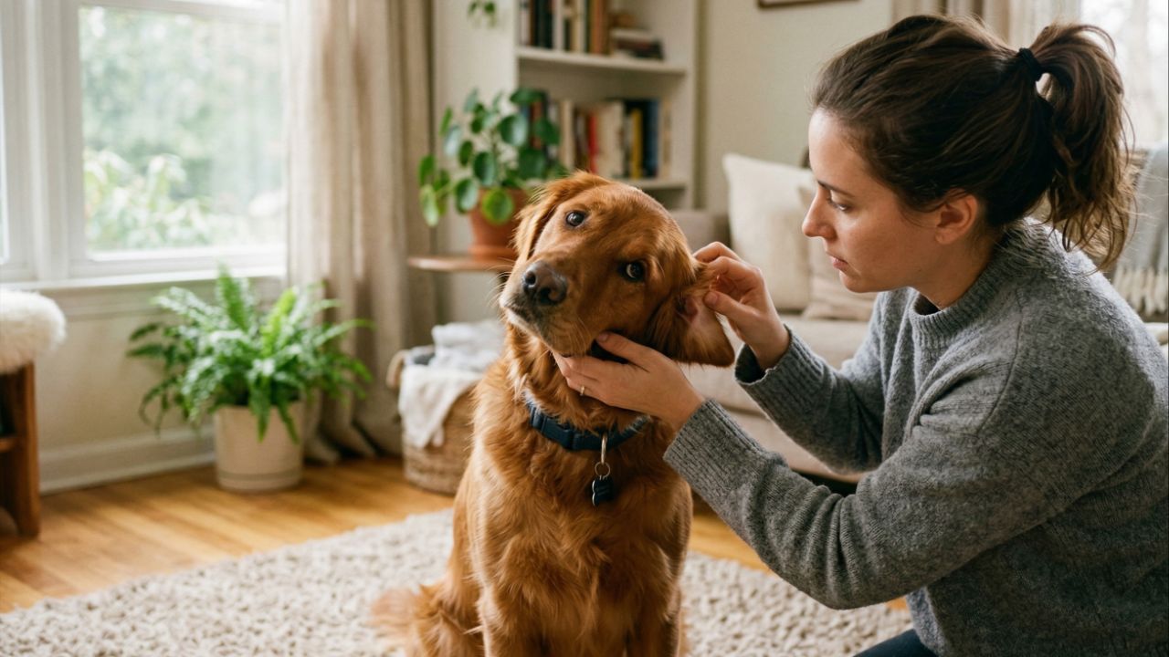 A inclinação frequente da cabeça em cães pode sinalizar problemas auditivos ou neurológicos.