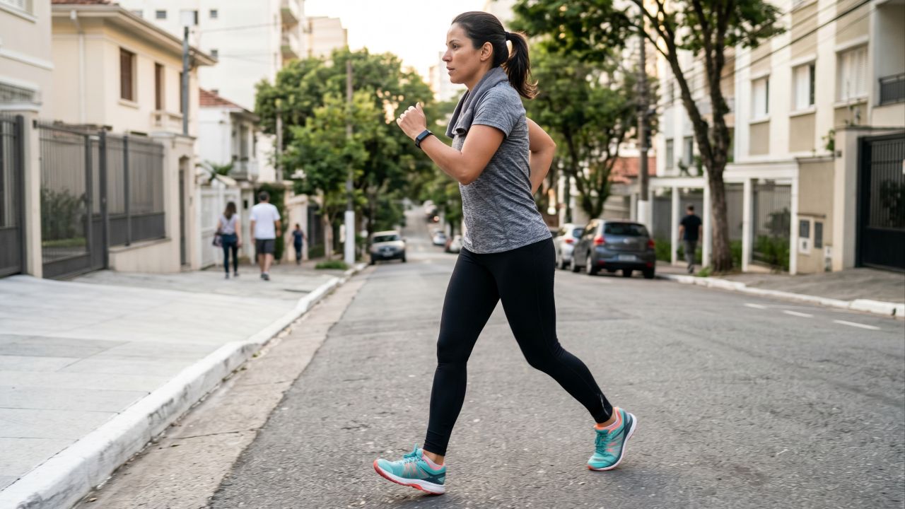 Alternar a intensidade e o terreno da caminhada otimiza a queima calórica e facilita a perda de peso de forma sustentável.