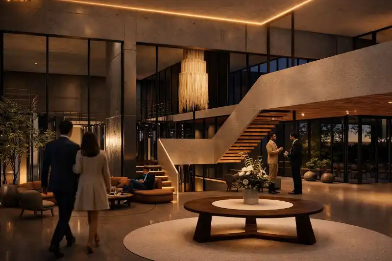 O conceito combina hospitalidade de alto padrão com uma oferta completa de experiências gastronômicas