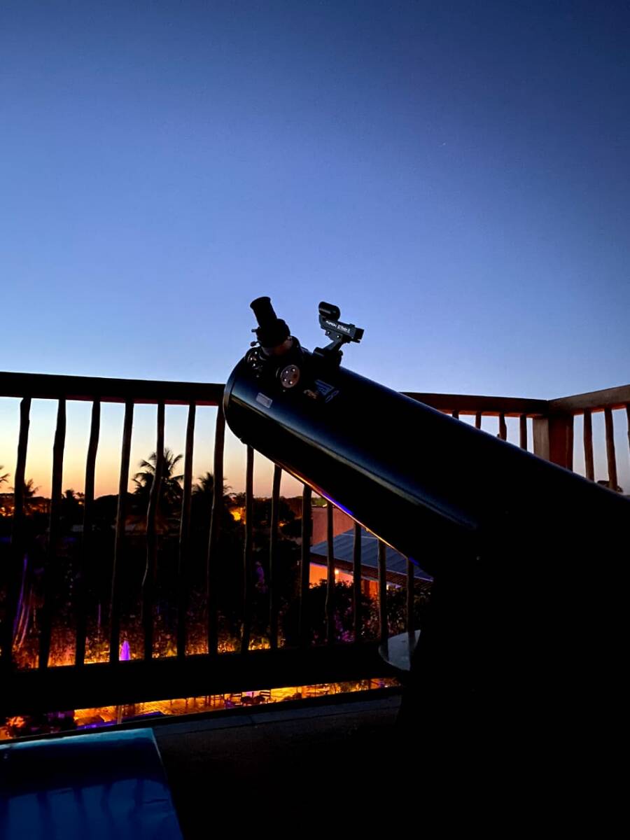 Pousada Casa de Maria tem a disposição dos hóspedes um telescópio para contemplar a lua e as estrelas