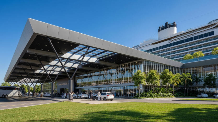 Projeto se assemelha aos principais terminais de cruzeiros do mundo