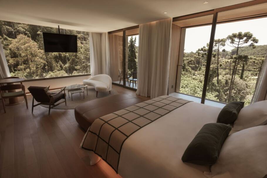 Interior de um dos quartos do Hotel Vila Inglesa