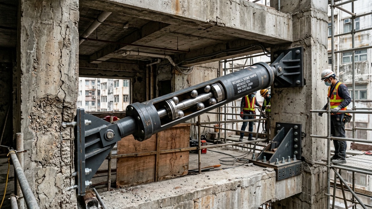 Dispositivo sísmico passivo funciona sem energia elétrica e garante a proteção contínua de edifícios mesmo durante apagões generalizados.