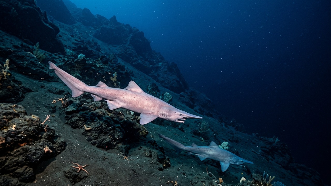 O registro de um tubarão duende em águas profundas destaca a importância da proteção dos ecossistemas marinhos.