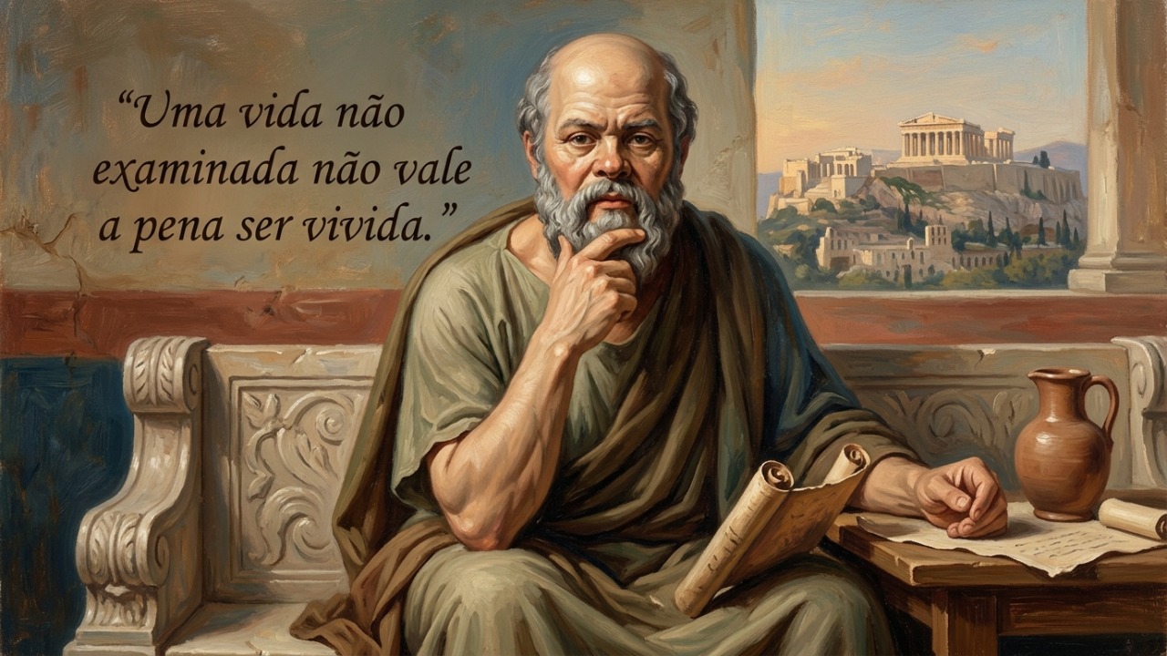 A máxima de Sócrates nos convida a questionar o valor da existência por meio da reflexão constante.