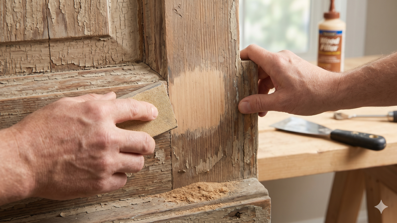 Portas velhas e manchadas podem ganhar aparência renovada com cuidados simples e acabamento adequado para cada ambiente.