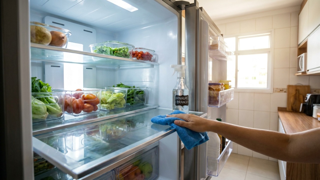 Descubra o segredo japonês para eliminar bactérias e odores da geladeira com soluções naturais.