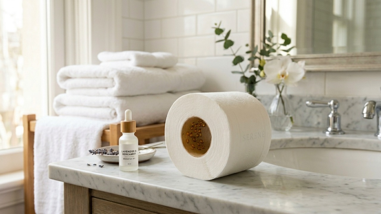 Utilize o papelão do rolo como um difusor natural para garantir um aroma constante e sofisticado no ambiente.
