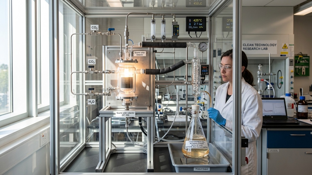 Cientistas desenvolveram uma tecnologia que estabiliza elétrons de alta energia por cinco nanosegundos, possibilitando a conversão direta de luz solar em hidrogênio verde e outros insumos químicos.