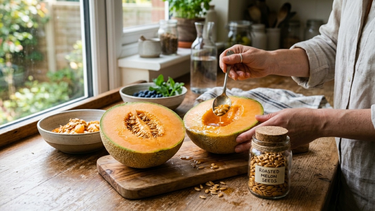 O consumo das sementes e do miolo do melão potencializa a ingestão de vitaminas e antioxidantes.