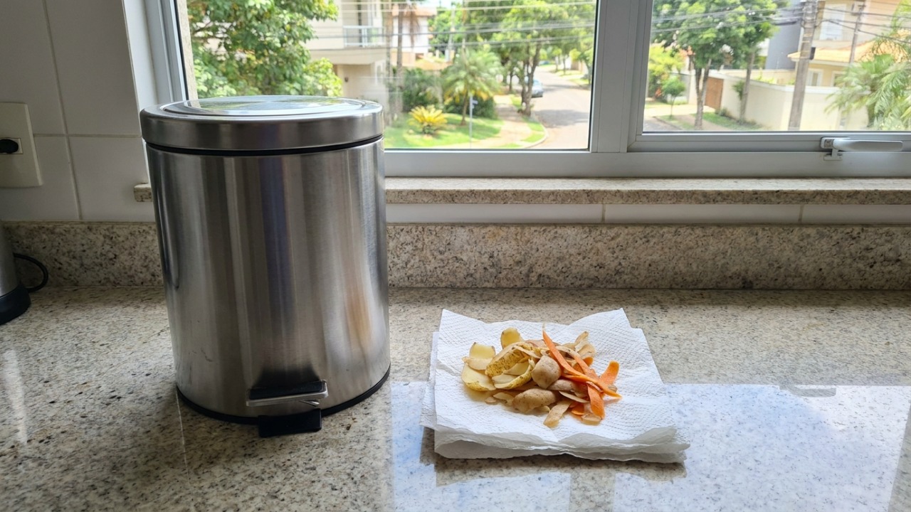 A desidratação dos restos de alimentos evita a proliferação de insetos na cozinha.