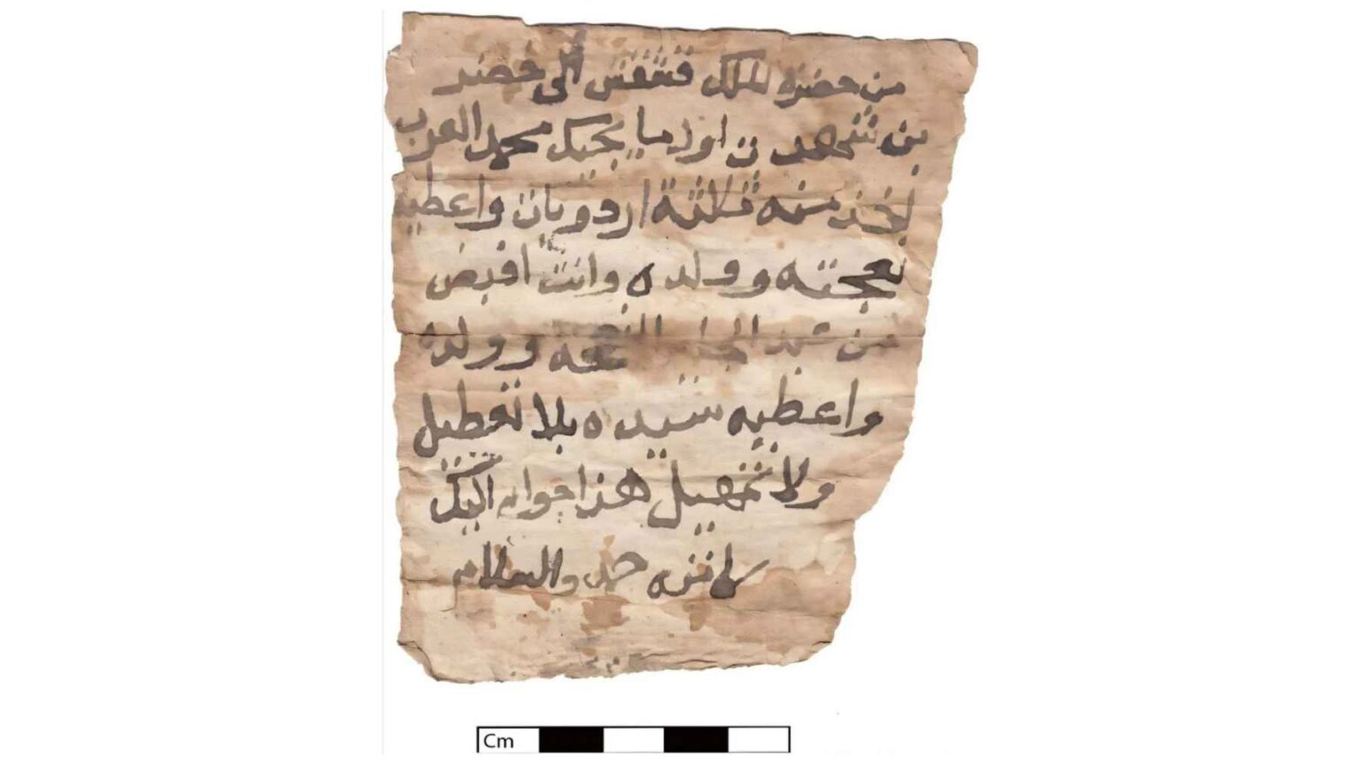 A ordem do papel árabe descoberta na Velha Dongola oferece evidências raras de autoridade política e administração diária na Núbia pós-medieval.