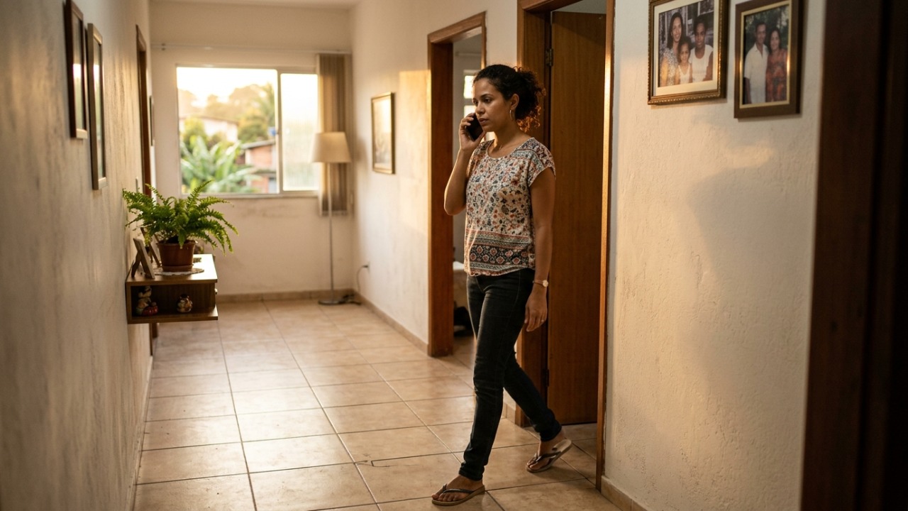 A movimentação constante durante ligações longas funciona como um regulador emocional que ajuda a organizar o raciocínio.