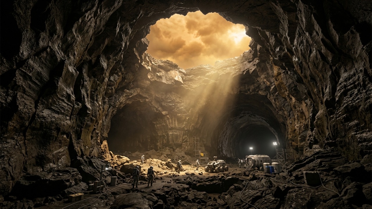 A descoberta de um vasto túnel de lava em Vênus revela novas informações sobre a complexa história geológica do planeta.
