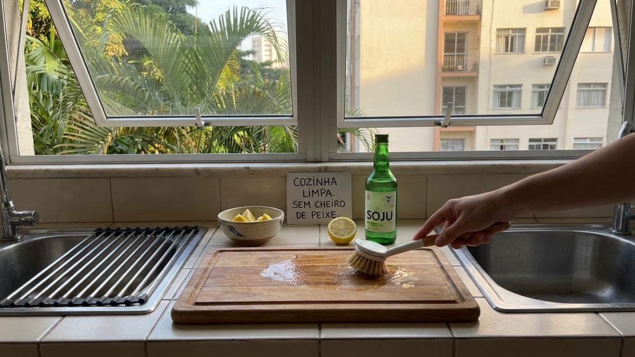 Utilize bebidas alcoólicas para eliminar o odor de peixe dos seus utensílios de madeira.