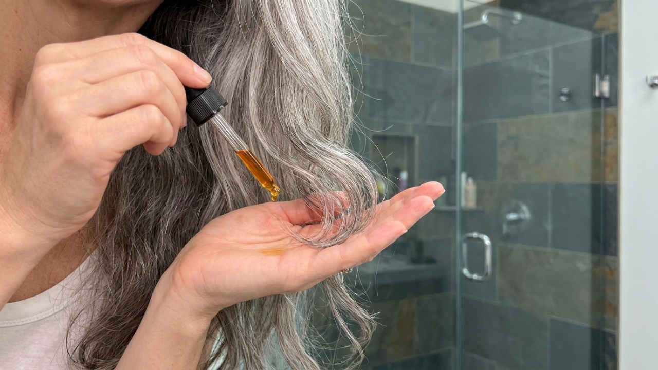O cabelo grisalho não precisa parecer ressecado: o macete está no cuidado antes do shampoo tonalizante