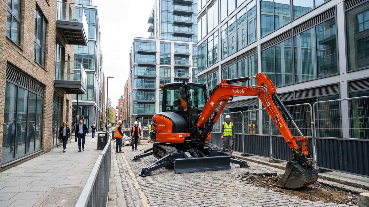 Tecnologia e design compacto garantem alta performance em obras urbanas com emissão zero.