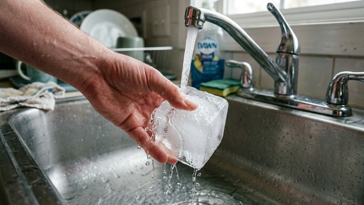 Quando abrimos o freezer doméstico para pegar os cubos resfriados, nos deparamos com materiais que estão em um estado térmico extremamente baixo.