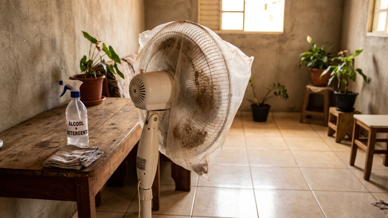 Aprenda a técnica simples para eliminar a poeira das hélices do ventilador rapidamente.